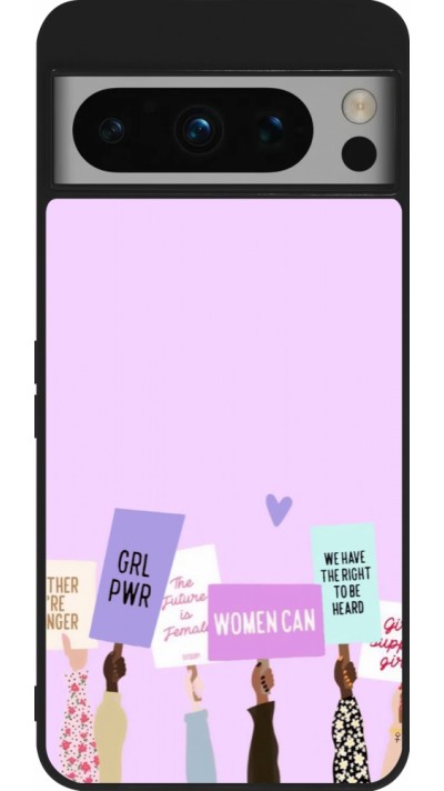 Coque Google Pixel 8 Pro - Silicone rigide noir Womens day 2026 9