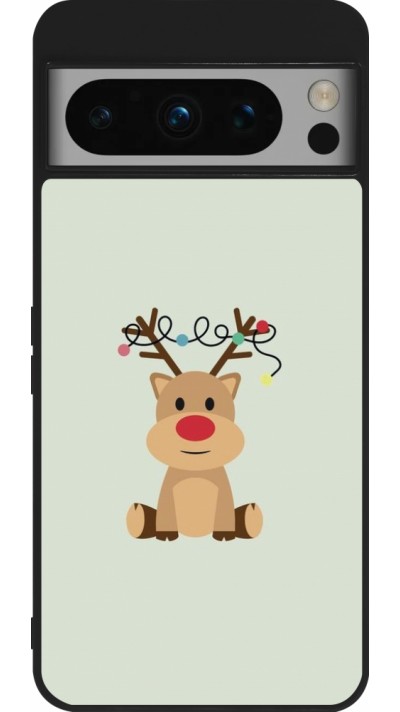 Coque Google Pixel 8 Pro - Silicone rigide noir Christmas 22 baby reindeer