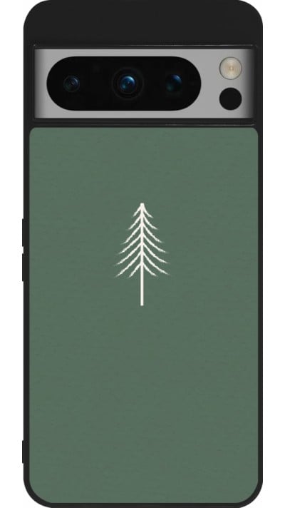 Coque Google Pixel 8 Pro - Silicone rigide noir Christmas 22 minimalist tree