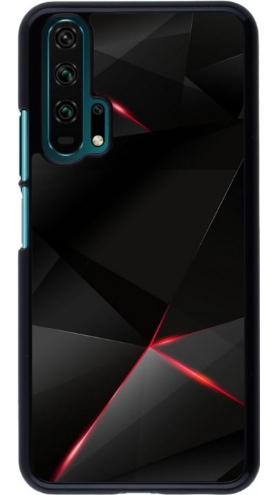 Hülle Honor 20 Pro - Black Red Lines