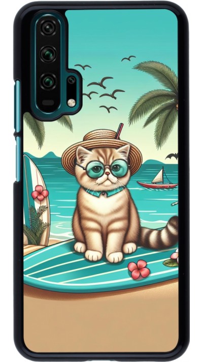 Coque Honor 20 Pro - Chat Surf Style