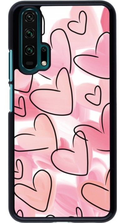 Coque Honor 20 Pro - Easter 2023 pink hearts