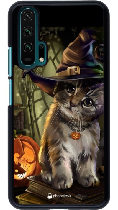 Coque Honor 20 Pro - Halloween 21 Witch cat