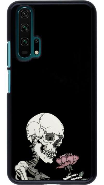 Coque Honor 20 Pro - Halloween 2023 rose and skeleton
