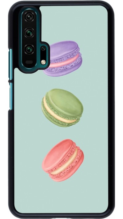 Coque Honor 20 Pro - Macarons on green background