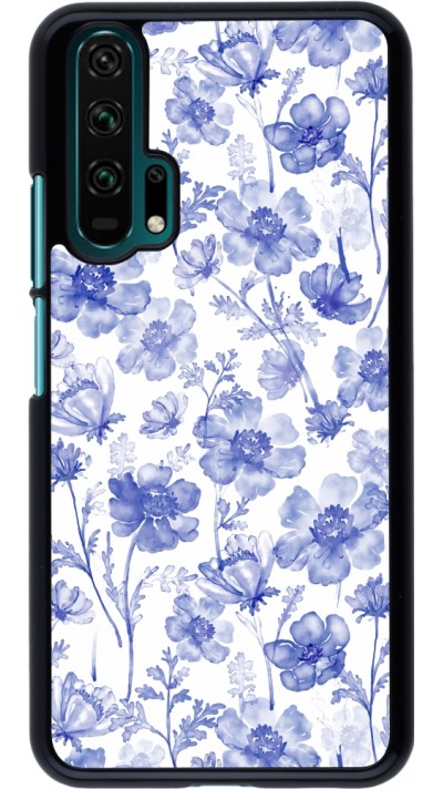 Coque Honor 20 Pro - Spring 23 watercolor blue flowers