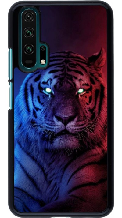 Coque Honor 20 Pro - Tiger Blue Red