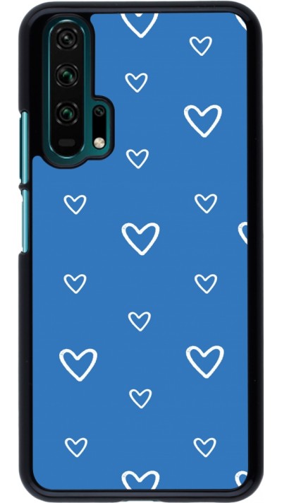 Coque Honor 20 Pro - Valentine 2023 blue hearts