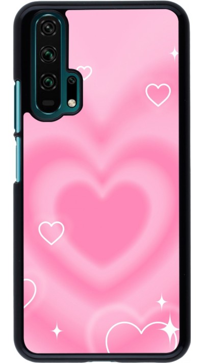 Coque Honor 20 Pro - Valentine 2023 degraded pink hearts