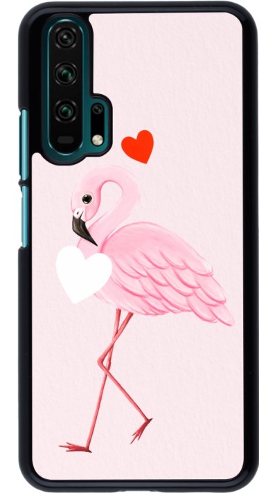 Coque Honor 20 Pro - Valentine 2023 flamingo hearts