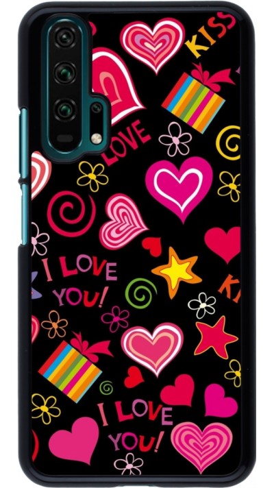 Honor 20 Pro Case Hülle - Valentine 2023 love symbols