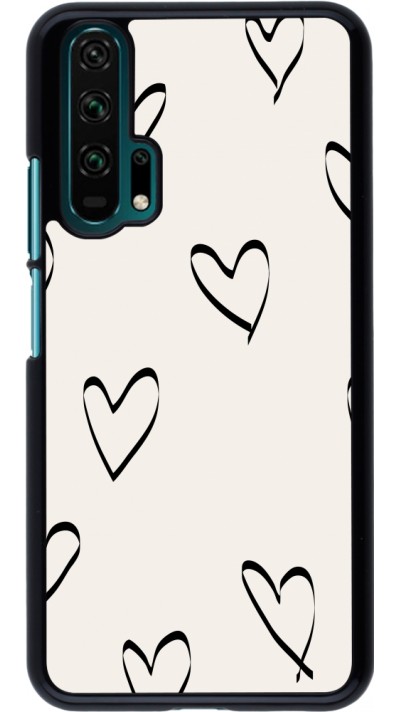 Honor 20 Pro Case Hülle - Valentine 2023 minimalist hearts