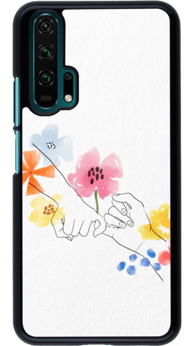 Coque Honor 20 Pro - Valentine 2023 pinky promess flowers