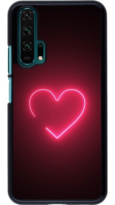 Coque Honor 20 Pro - Valentine 2023 single neon heart