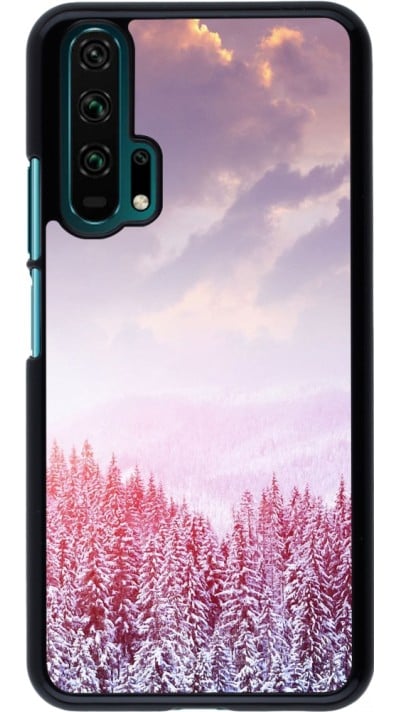Coque Honor 20 Pro - Winter 22 Pink Forest