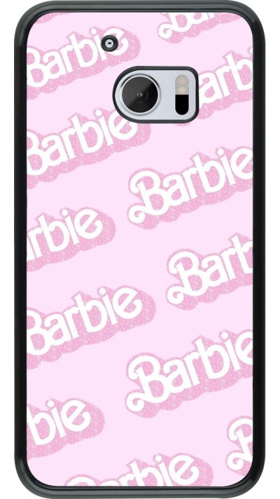 HTC 10 Case Hülle - Barbie light pink pattern