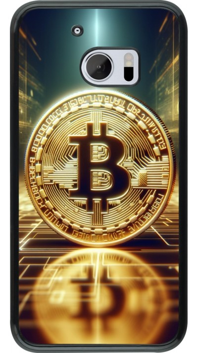 HTC 10 Case Hülle - Bitcoin Stehen