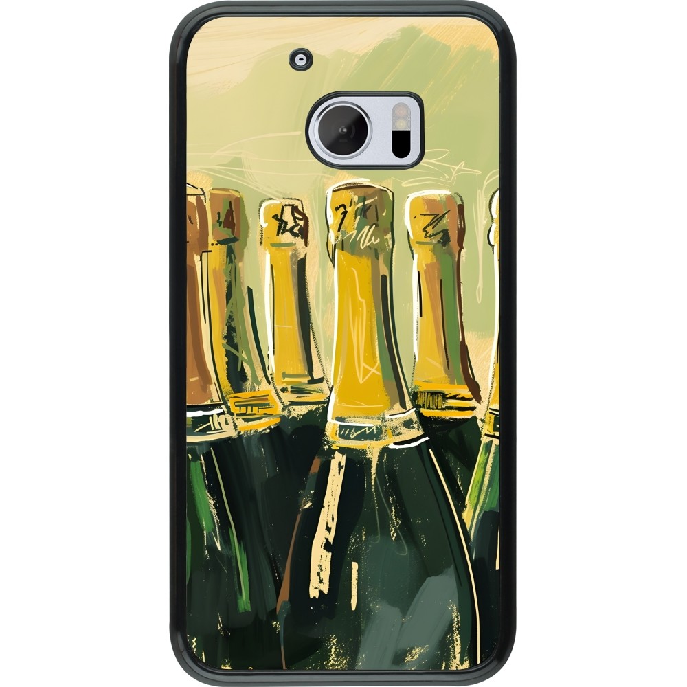 HTC 10 Case Hülle - Champagne Malerei