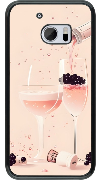HTC 10 Case Hülle - Champagne Pouring Pink