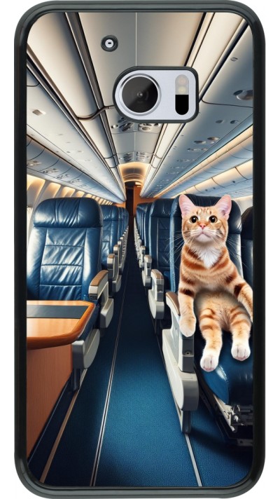 Coque HTC 10 - Chat dans un avion