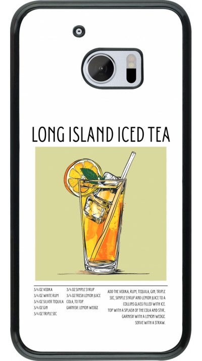 HTC 10 Case Hülle - Cocktail Rezept Long Island Ice Tea