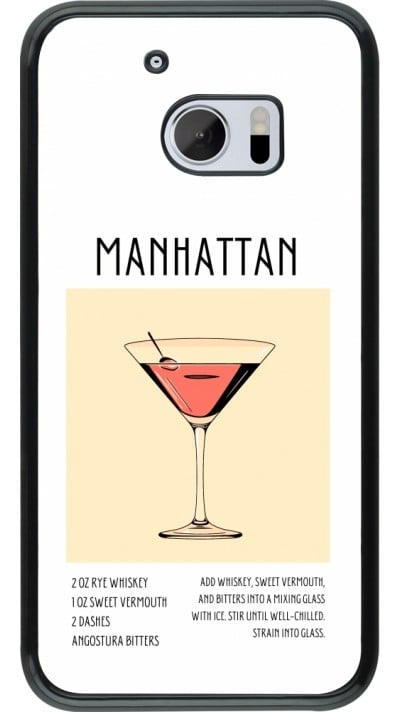 HTC 10 Case Hülle - Cocktail Rezept Manhattan