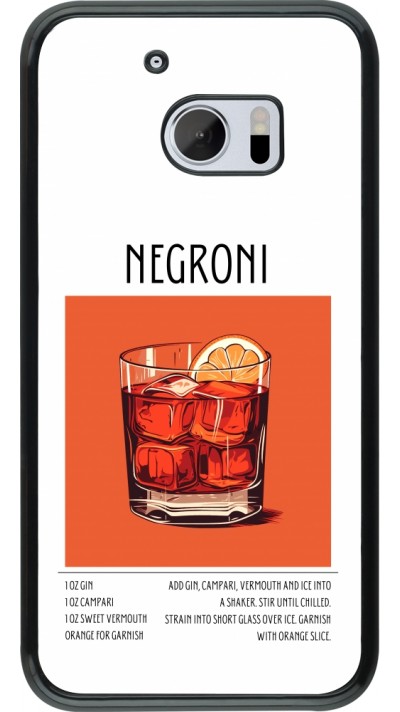 HTC 10 Case Hülle - Cocktail Rezept Negroni
