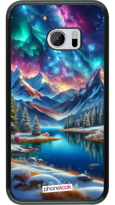 Coque HTC 10 - Fantasy Mountain Lake Sky Stars