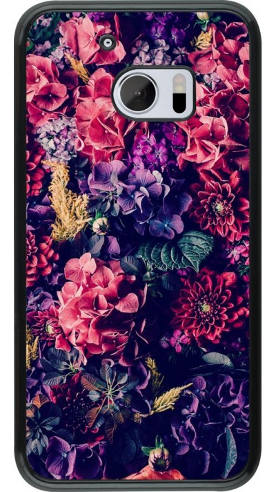 Coque HTC 10 - Flowers Dark