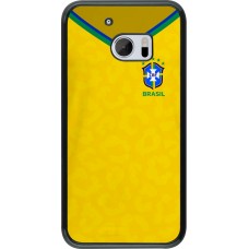 HTC 10 Case Hülle - Brasilien 2022 personalisierbares Fußballtrikot