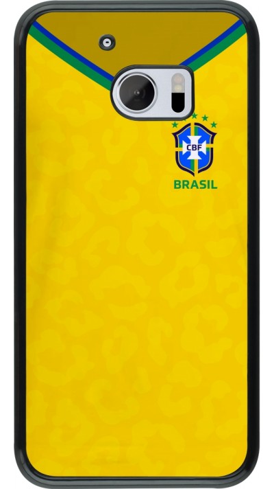 Coque HTC 10 - Maillot de football Brésil 2022 personnalisable