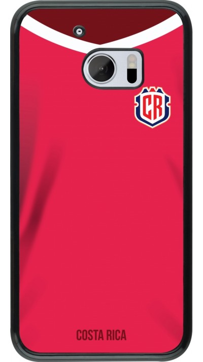 HTC 10 Case Hülle - Costa Rica 2022 personalisierbares Fussballtrikot