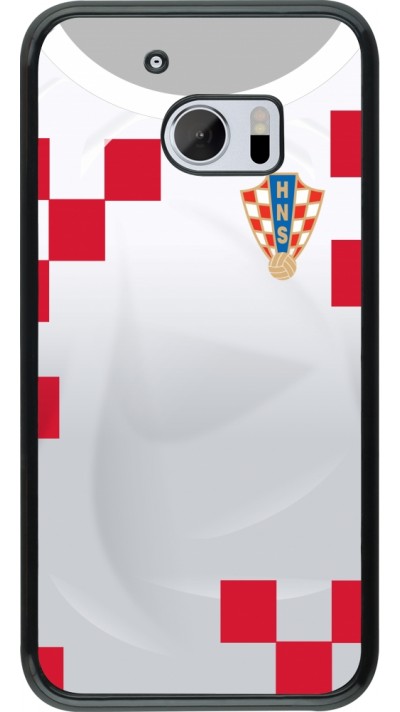 HTC 10 Case Hülle - Kroatien 2022 personalisierbares Fussballtrikot