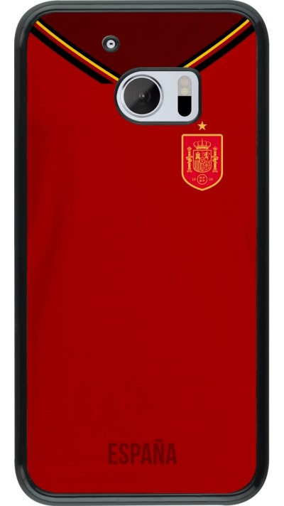 HTC 10 Case Hülle - Spanien 2022 personalisierbares Fußballtrikot