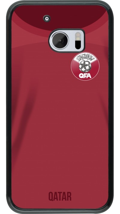HTC 10 Case Hülle - Katar 2022 personalisierbares Fussballtrikot