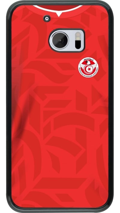 HTC 10 Case Hülle - Tunesien 2022 personalisierbares Fussballtrikot
