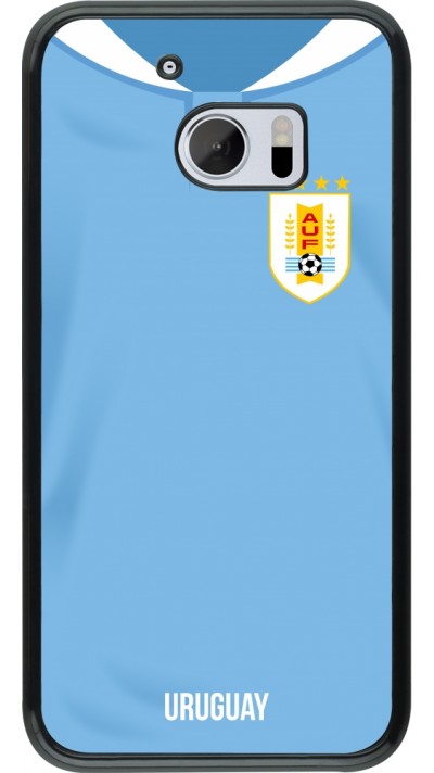 HTC 10 Case Hülle - Uruguay 2022 personalisierbares Fussballtrikot