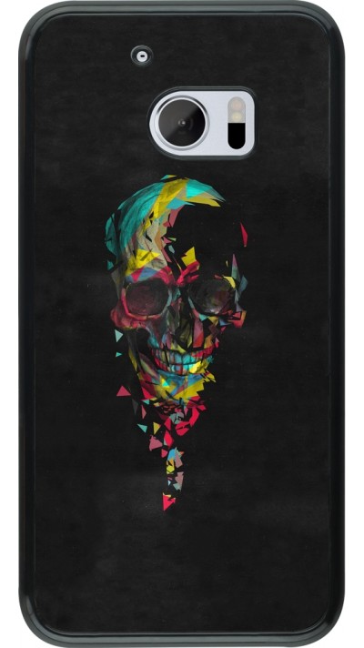 HTC 10 Case Hülle - Halloween 22 colored skull
