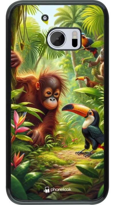 HTC 10 Case Hülle - Tropischer Dschungel Tayrona