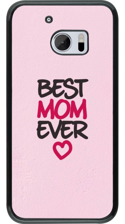 Coque HTC 10 - Mom 2023 best Mom ever pink