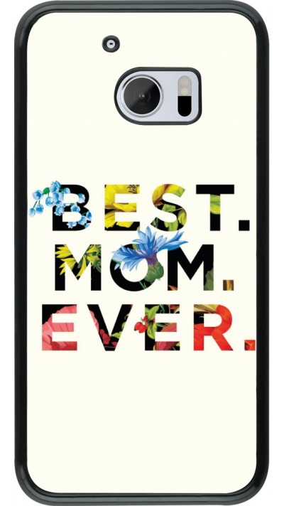 HTC 10 Case Hülle - Mom 2023 best Mom ever flowers