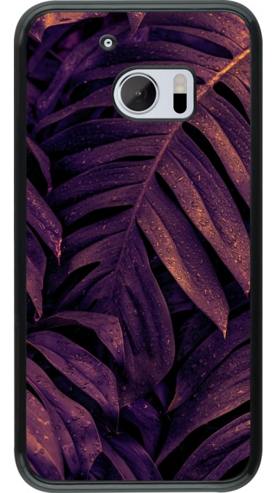 HTC 10 Case Hülle - Purple Light Leaves