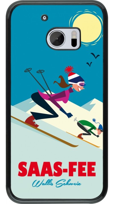 HTC 10 Case Hülle - Saas-Fee Ski Downhill