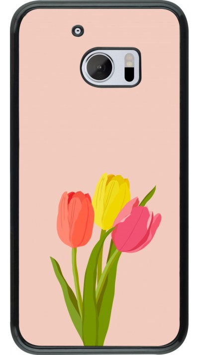 HTC 10 Case Hülle - Spring 23 tulip trio