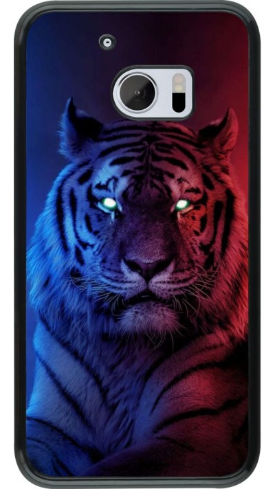 Coque HTC 10 - Tiger Blue Red