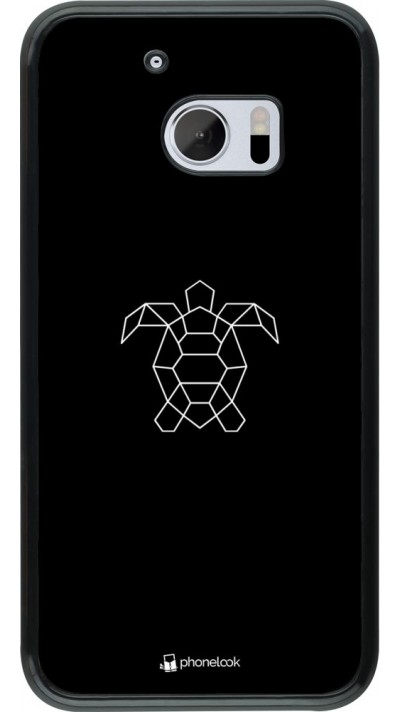 Coque HTC 10 - Turtles lines on black