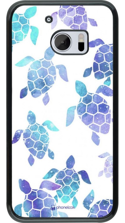 Coque HTC 10 - Turtles pattern watercolor