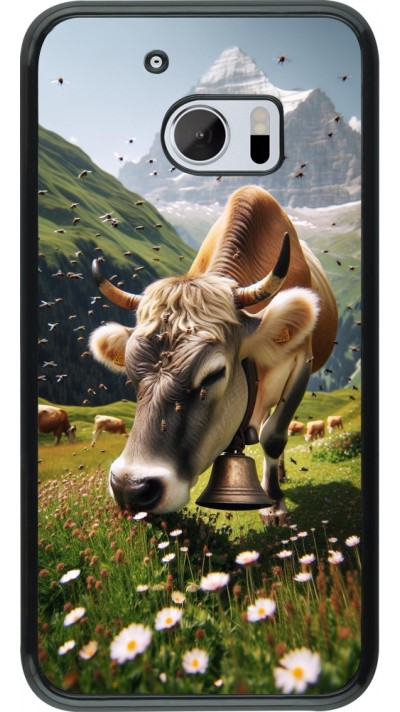 HTC 10 Case Hülle - Kuh Berg Wallis