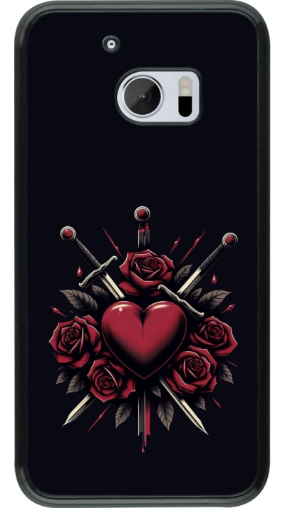 HTC 10 Case Hülle - Valentine 2024 gothic love