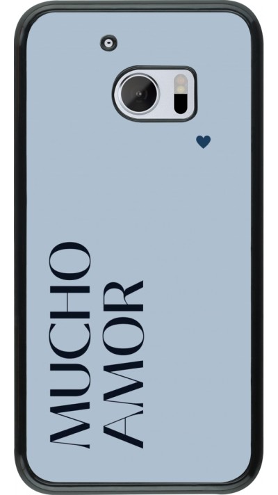HTC 10 Case Hülle - Valentine 2024 mucho amor azul